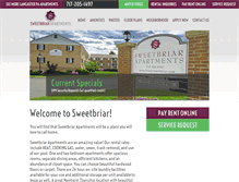 Tablet Screenshot of liveatsweetbriar.com